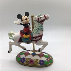 Mickey’s Carousel Figurine with Faux Jeweled Base